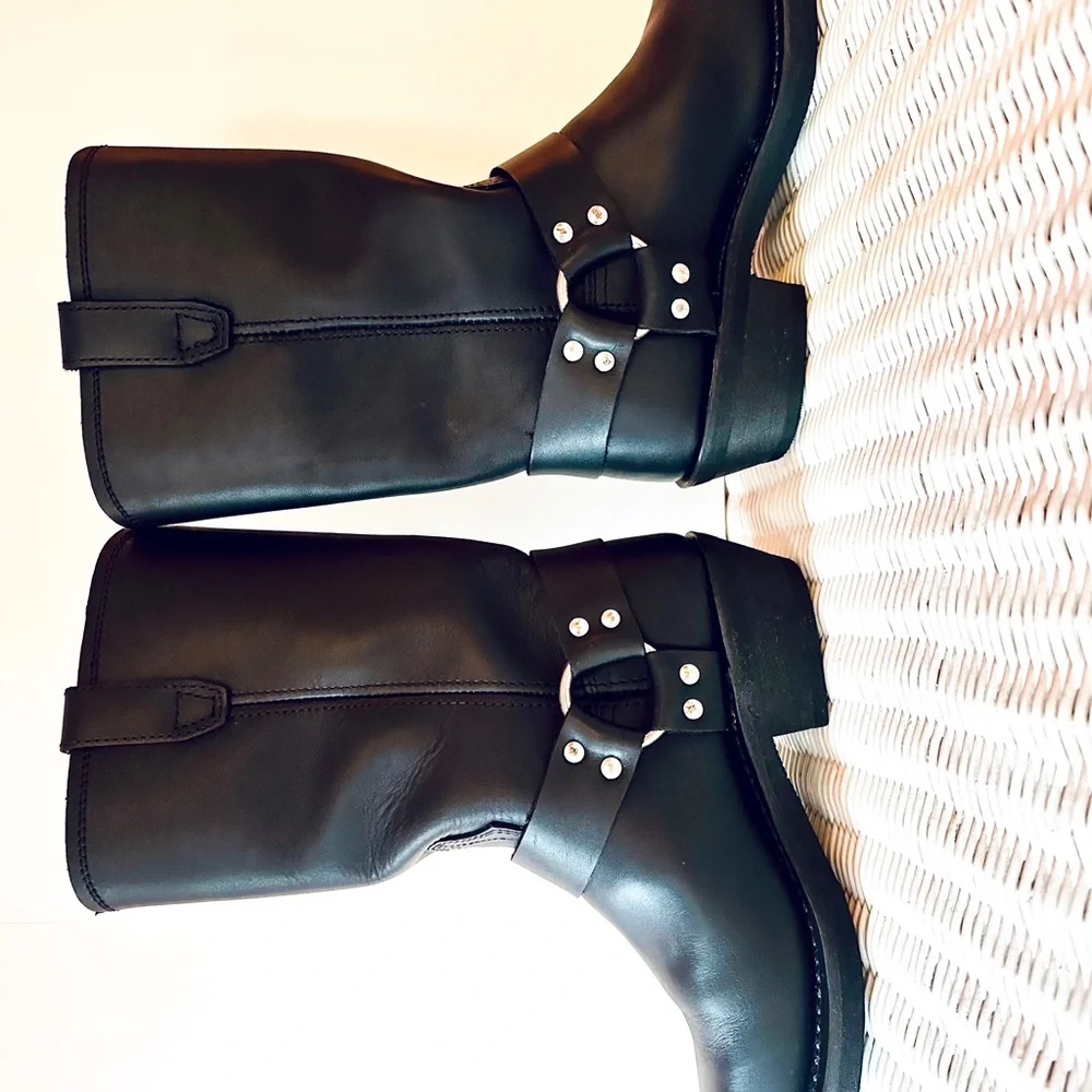 Dingo Molly Harness Boots Black Leather, Women’s 8.5 - Picture 4 of 9